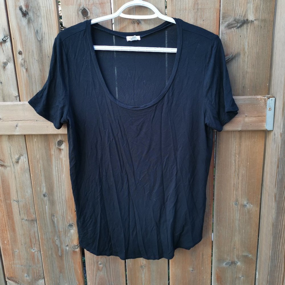 Garage Women black shortsleeve women top - Size M/M